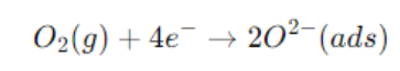 Formula quimica do material SO2 , que adsorve o oxigênio